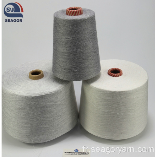 Real Silver Yarn 3% Silver réel 97% Polyester YAR